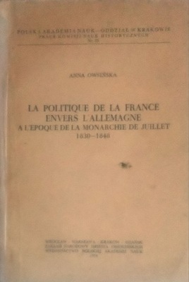 La politique de la France envers l'Allemagne...