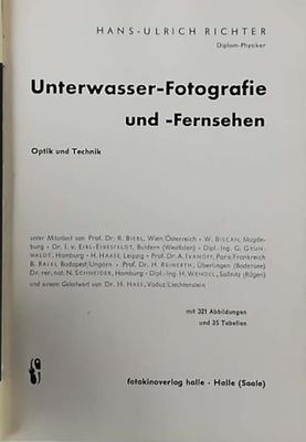 Richter Unterwasser Fotografie und Fernsehen niem