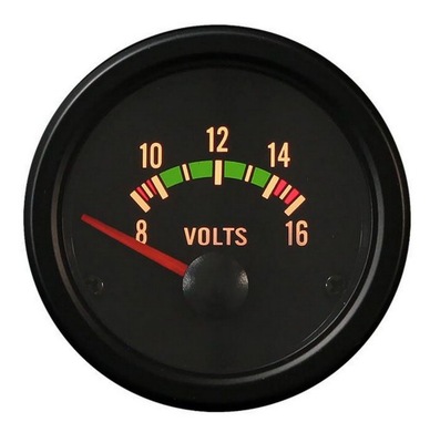 WOLTOMIERZ WSKAŹNIK VOLT AUTO GAUGE 52mm TRB VDO