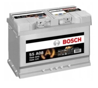 Акумулятор 70 ah p+ bosch s5a08 agm старт-стоп фото №1