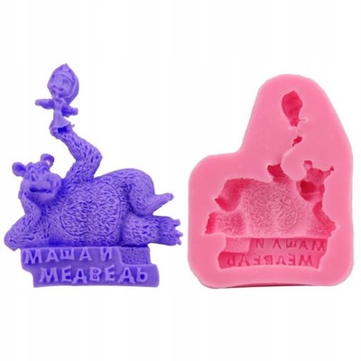 FOREMKA 3D 3 D MASZA NIEDŹWIEDŹ I MASZA FIGURKA