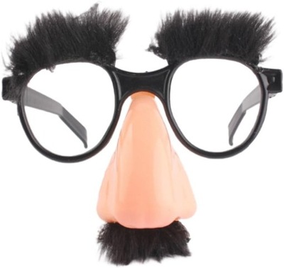 Zabawne okulary z dużym nosem brwi wąsy YeahiBaby