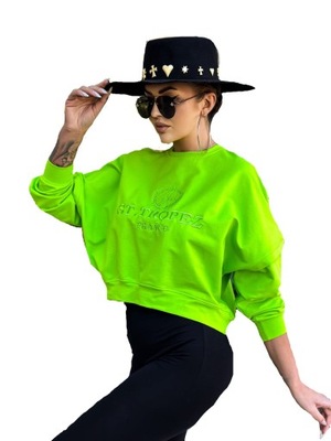 Bluza z haftem limonka Me Gusta