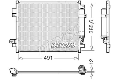 DENSO CONDENSADOR DE ACONDICIONADOR CON OSUSZACZEM NISSAN  