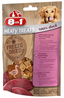 8in1 Meaty Treats Freeze Dried Kaczka 50g