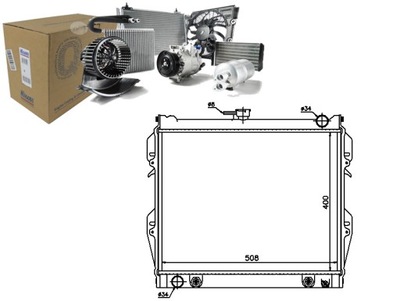 Радіатор двигуна toyota 4 runner hilux iv hilux v фото №1