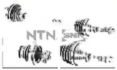 Приводной вал левая перед dk55.009 snr dacia renault logan фото №1
