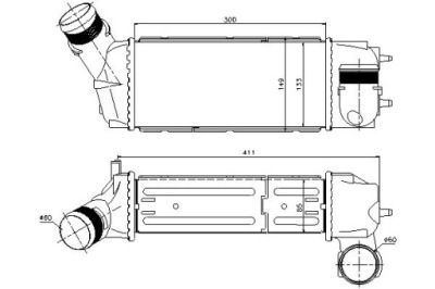 Nissens інтеркулер citroen c4 c4 grand picasso i фото №1