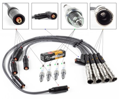 ПРОВОДИ + СВІЧКИ NGK AUDI A4 B5 1.6 94-01