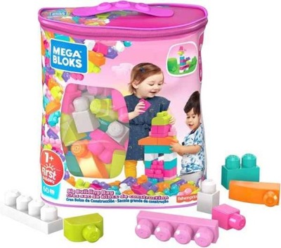 MEGA BLOKS Klocki Duża Torba 60 elementów DCH54