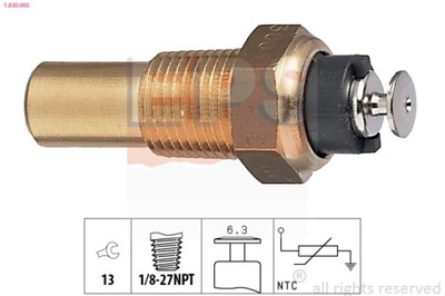 SENSOR TEMPERATURA DE LÍQUIDO REFRIGERACIÓN OPEL CORSA 1-830-005  