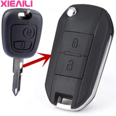 XIEAILI OEM 2Button Modified Flip Folding Remote Key Case Shell For ~54117 