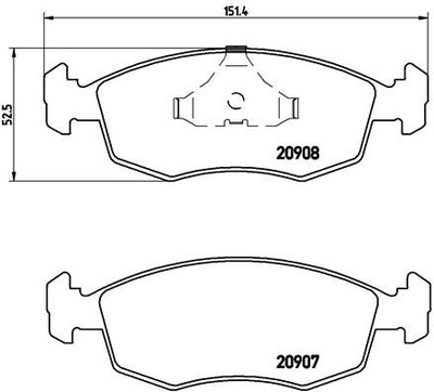 TRINKELĖS HAM. PRIEKINIAI FORD SCORPIO 84-91 