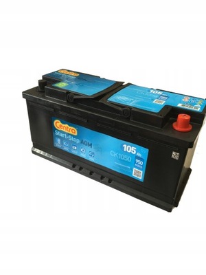 АККУМУЛЯТОР 105AH/950A 12V P+ START-STOP PLUS AGM