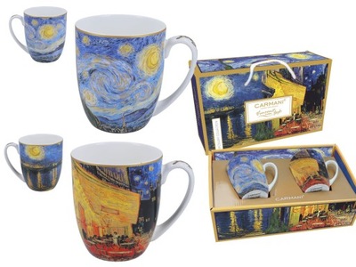 Kpl. 2 kubków - V. van Gogh, Słoneczniki i Irysy (CARMANI)