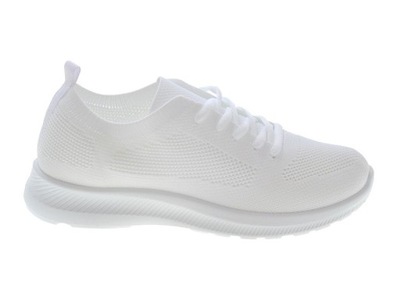 Lekkie Buty Sportowe Siatka White r.41