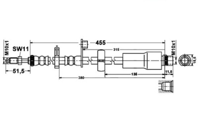 Ate шланг гальмівний elast. citroen jumpy fiat sc фото №1