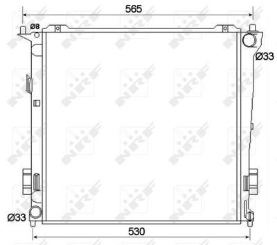 РАДИАТОР ВОДЫ NRF 53109