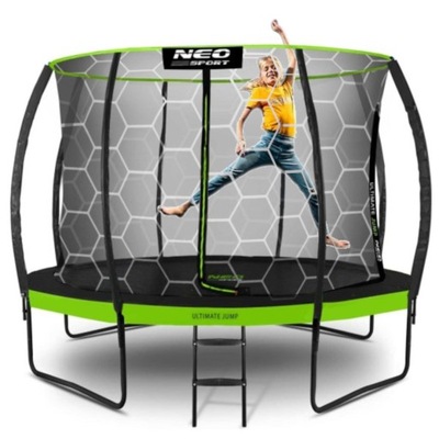 Trampolina ogrodowa z siatką wewnętrzną profilowana 12ft / 374cm Neo-Sport