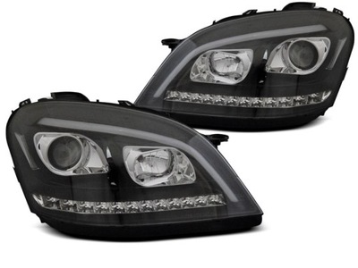 ŽIBINTAI MERCEDES W164 ML M-KLASA 05-07 BLACK LED SEQ 