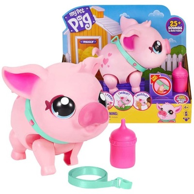 LITTLE LIVE PETS INTERAKTYWNA ŚWINKA MY PET PIG 4+ 25 DŹWIĘKÓW I REAKCJI