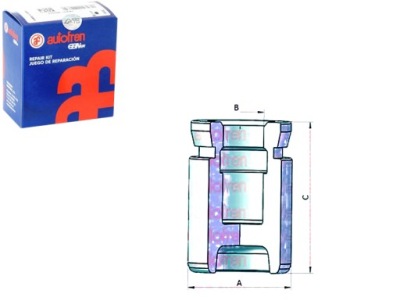 Поршень тормозной chrysler задняя pt cruiser 00-10 au фото №1