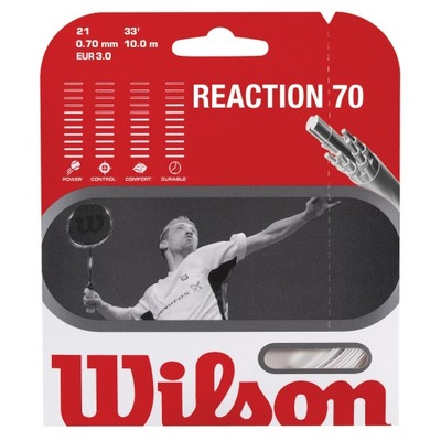 Naciąg do badmintona Wilson Reaction 70 WRR942200