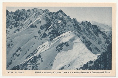 TATRY. Widok z przełęczy Krzyżne