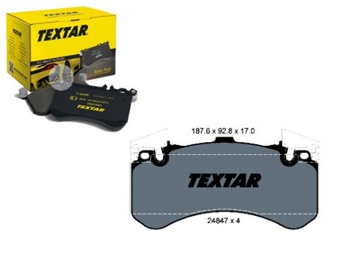 Textar 2484701 набір гальмівних колодок гальмівних, гальма дискові фото №1