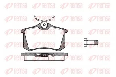 0263.10 REMSA ZAPATAS DE FRENADO 20961  