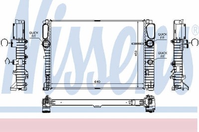 РАДІАТОР ВОДИ NISSENS 67105