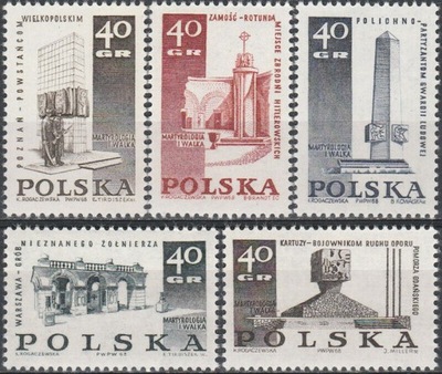 POLSKA Fi 1738-1742** Rocznik 1968r