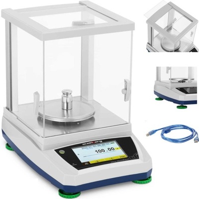 Waga laboratoryjna analityczna ze szklaną osłoną panelem dotykowym LCD 600