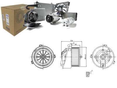 Nissens вентилятор воздуходувка 1307830080 64410000 64 фото №1