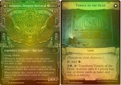 Aclazotz, Deepest Betrayal // Temple of the Dead, SHOWCASE FOIL (LCI) - NM