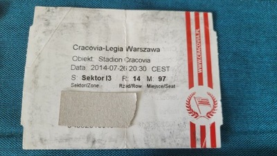 bilet Cracovia Kraków - Legia Warszawa