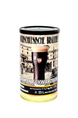 Piwo German Schwarzbier 1,7kg brewkit z drożdżami