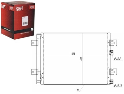 KONDENSATORIUS KONDENSATORIUS KONDICIONAVIMO SANDERO 08- HART 