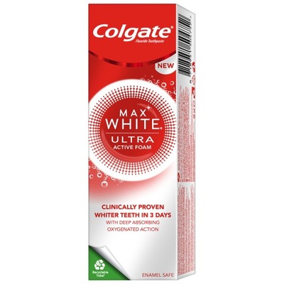 Colgate Pasta do zębów Max White Expert Ultra Active Foam 50 ml