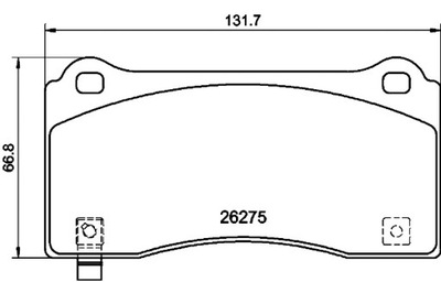 TEXTAR TRINKELĖS STABDŽIŲ PRIEK. TESLA MODELIS 3 MODELIS Y ELEKTRINIS 01.17- 