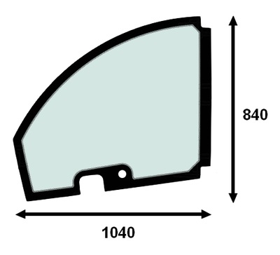 VENTANAS DE PUERTA SUPERIOR CLAAS SCORPION 746 756 960 LIEBHERR T46-7S T55-7S T60-9S  