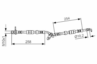 BOSCH LAIDAS STABDŽIŲ ELASTINGAS PRIEK. L MAZDA 6 1.8-2.3 