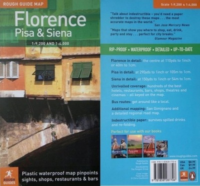 FLORENCJA PIZA, PISA SIENA /WŁOCHY PLAN /MAPA RGM