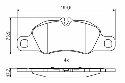 BOSCH TRINKELĖS STABDŽIŲ PRIEK. PORSCHE 718 BOXSTER 718 CAYMAN 911 911 