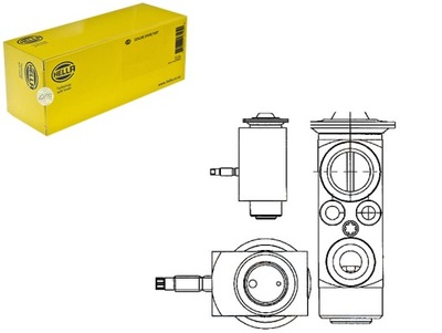 КЛАПАН РАСШИРИТЕЛЬНЫЙ HELLA LR003182 LR016631 LR009786 3