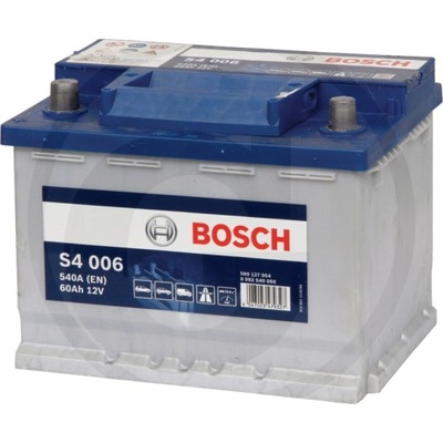 АККУМУЛЯТОР BOSCH S4 006 12V / 60AH, SLI, 540EN, 242X