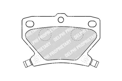 Delphi тормозные колодки тормозные pontiac vibe toyota camry фото №1