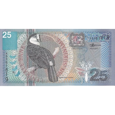 Surinam, 25 Gulden, 2000, 2000-01-01, KM:148, UNC(