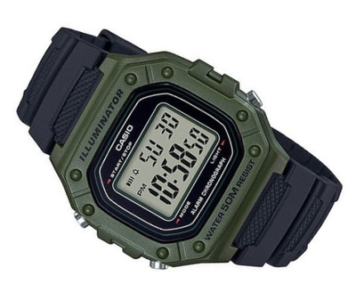 MŁODZIEŻOWY SPORTOWY ZEGAREK CASIO W-218H-3AV