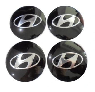 HYUNDAI LIPDUKAI EMBLEMOS 56MM 4SZT ALIUMININIAI DANGČIAI DANGTELIAI 